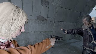 Resident Evil 4 Remake - Ashley Kill Leon(animation)