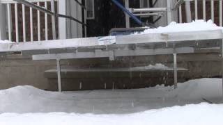 National Ramp Aluminum Handicap Ramp Snow Cleaning