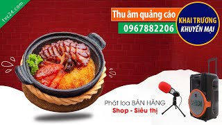 Thu âm khai trương cửa hàng cơm niêu Kombo Việt Trì TVC24 đọc Quảng cáo 0967882206