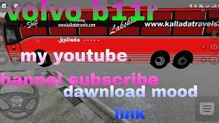 Volvo bus sleeper b11r kallada travels  bussid #mood bus #indonesia  #gaming #short  #new 2024 video