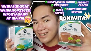 HERBAL NA MASARAP AT KAPE PA!😱 BONAVITA 8IN1 COFFEE DRINK MIX WITH MALUNGGAY, MANGOSTEEN, GUYABANO✨