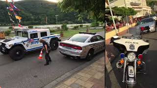 „The Thin Blue Line“ tribute cop-car Germany  @ Magic Bike, Rüdesheim/Rhein 6/2017