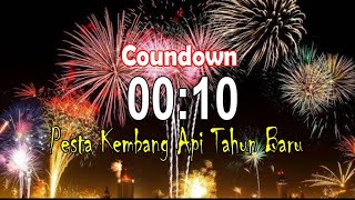 countdown 10 detik | Pesta Kembang Api Selamat Tahun Baru