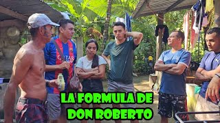 Don Roberto nos muestra la formula que usa para las articulaciones