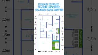 Desain Rumah Klasik Modern Ukuran 9x14 Meter #rumah