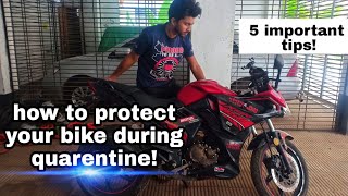 Tips to maintain your bike during lockdown || protect your bike || covid19 fact || Born Biker ||