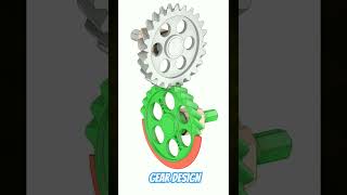 Gear⚙️Transmission 3D Animations। Solidworks gear design #Shorts