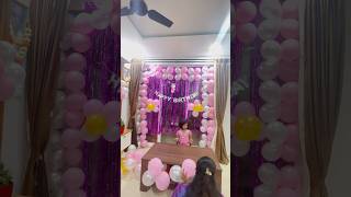 #shorts Birthday Decoration ideas| Easy Birthday Decoration at home #viral #yt  #birthdaycelebration