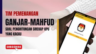 TPN GANJAR MAHFUD TANGGAPI KACAUNYA PENGHITUNGAN SI REKAP MILIK KPU YANG TIDAK SINKRON