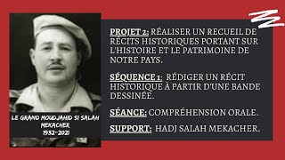 3AM - projet 2- séquence 1- Compréhension de l'oral - Hadj Salah Mekacher.