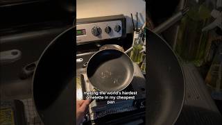 Day 196 - making the world’s hardest omelette in my cheapest pan