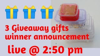 Giveaway Winner Announcement