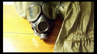 M40 Gas Mask with Quick Doff Hood and M3 Heavy Decontamination Hood