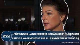 VERTRAUENSFRAGE: Eine gegen alle! Wagenknecht holt zum Rundum-Schlag gegen Union, Ampel und AFD aus