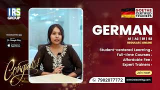 For the finest German Language Online/Offline Preparation, contact IRS Group