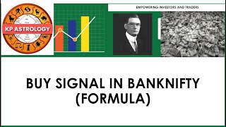 BUY SIGNAL IN BANKNIFTY | SECRET FORMULA REVEALED