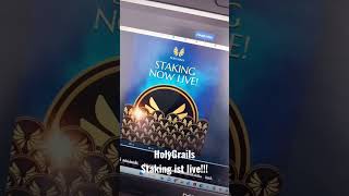 HolyGrails Staking ist LIVE!!!