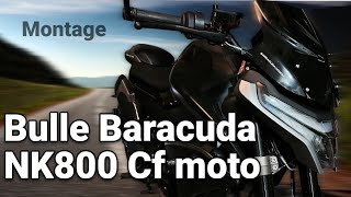 Montage de la Bulle Barracuda sur la NK800 CF MOTO #cfmoto #roadster #motovlog