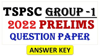 TSPSC Group 1 Preliminary Key | TSPSC Group 1 Prelims | TSPSC Group 1 answer key | @Aishwarya Ram