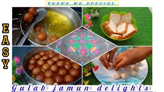 No aata -gulab jamun delights/easy to make/simply & superb taste/Quick recipes👌👌