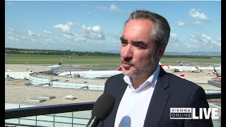 Erwachen am Wiener Flughafen läuft langsam an