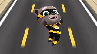 Talking Tom Hero Dash - Rush Hour : Super Tom Black Gameplay