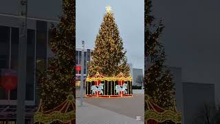 Christmas tree in Šalčininkai (Lithuania)