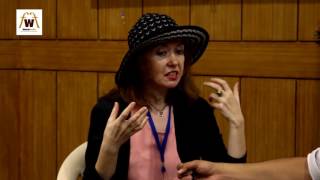 Filmmaker Malgorzata Skiba talking about her film and woodpecker film festival- WIFF-2015