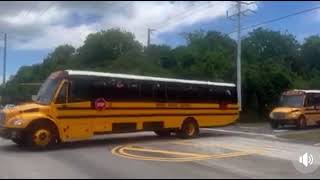 Buses Leaving Key Largo K-8 on the Last Day of School (2023)