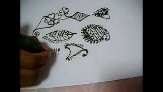 Basic mehandi designs for beginners