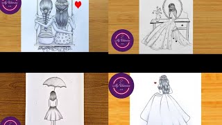 Girls sketch drawing part 2|| How to draw girls sketch drawing | sketch drawing with pencil