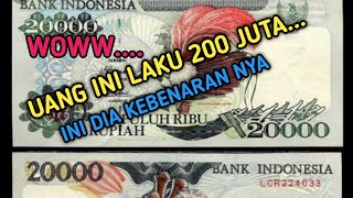 UANG KUNO kertas 20.000 cendrawasi || Uang kertas 20.000 tahun 1992