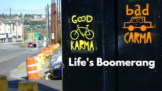 Life's Boomerang: What Goes Around Comes Around #boomerang #karma_video