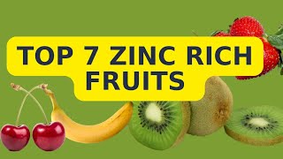 top 7 zinc rich fruits #zinc #healthyfood