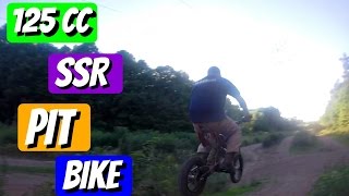 Jumping a 125cc SSR Pit Bike