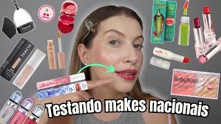 TESTANDO COMPRINHAS DE MAQIUAGEM NACIONAL | MAKE BARATINHA, MAKE SHEGLAM