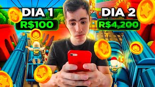 SUBWAY SURFERS QUE PAGA! TESTEI POR 2 DIAS