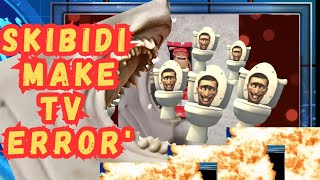 Skibidi toilet Make Shark puppet Tv Channel Error @DaFuqBoom #skibiditoilet #viral