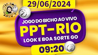 Resultado do jogo do bicho ao vivo - PPT-RIO 09:20 - PT-RIO 09:20 - 29-06-2024