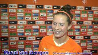 Merel van Dongenl "eerste helft was top, tweede helft minder"