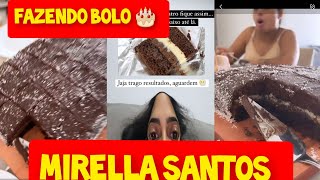 MIRELLA SANTOS FAZENDO BOLO DE PRESTÍGIO 🍰 + MIRELLA SANTOS QUASE DERRUBA O BOLO #mirellasantos