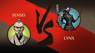 Sensi vs Lynx in Shadow Fight 2 | Shadow Fight 2 New moves Unlocked | New Weapon Armor Unlocked dtil