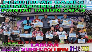 Pertandingan Memancing Pesisir Pantai Labuan International Sea Sport Complex 2023 Juara Pari 12Kg 🎣🐟