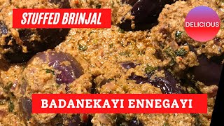 Stuffed Brinjal fry / Badanekayi ennegayi / Stuffed brinjal recipe / Baingan masala / Brinjal recipe