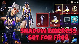 Get Shadow Empress Set For Free | Pubg Mobile new theme shop mythic outfits for free