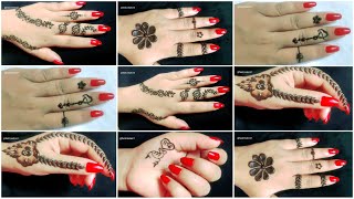 Top 6 beautiful simple different tattoo mehndi design for hand।। latest tattoo mehndi design