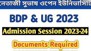 NSOU UG Admission 2023-24 Session Required Documents ✅ #nsou @syedjsmfamily