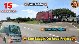 😍 அழகிய தனி வீடு& மனை💥15 Lakhs Onwards👌🏽#lowbudgetplotsaleomr #plotsinomr #Thiruporur #realestate