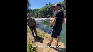 Venezolano intenta expulsar a pescadores en ribera de río Lircay alegando "propiedad privada"