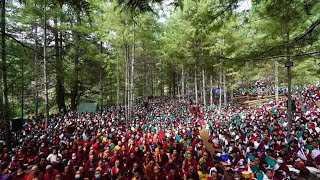 Kyabje Rinpoche Bestowed the Krodhikali Supreme Initiation (Throema Wangchhen) to the Practitioners